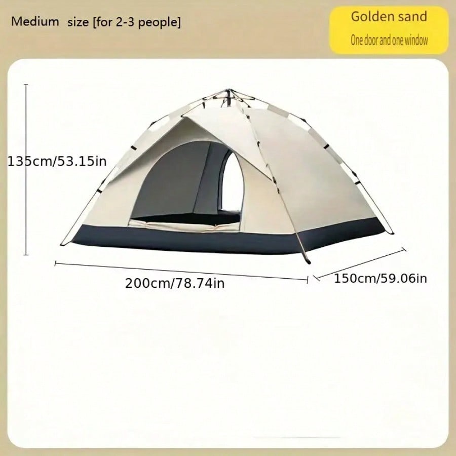 Tent for camping with canopy for 3 to 4 people (delivery distribution)63602807257090112
