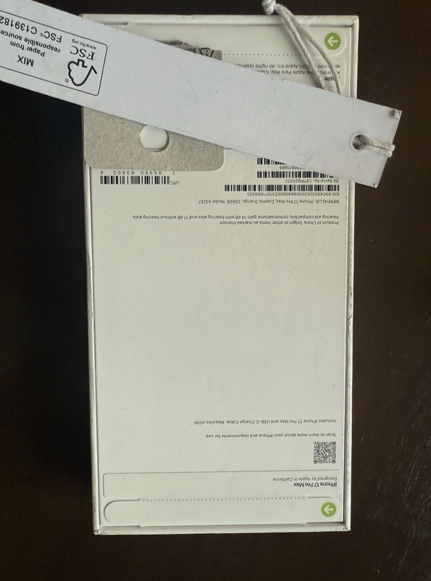 Brand new Apple iphone 17 pro max 64283558555649113