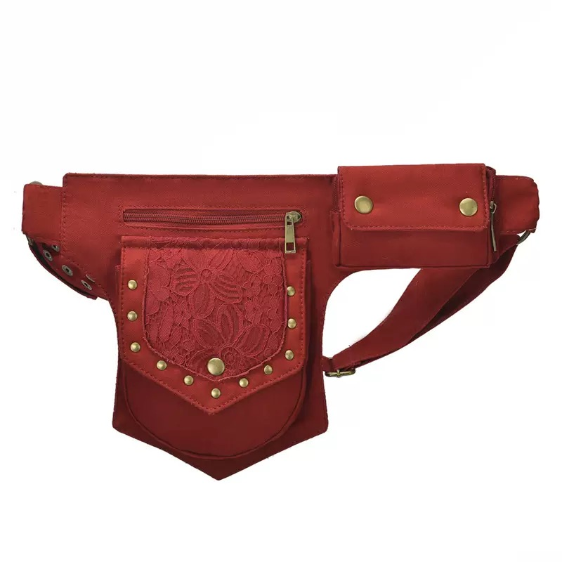 Unique Black Waist Pack: Steampunk Design for Fashion - Forward63505072522627111