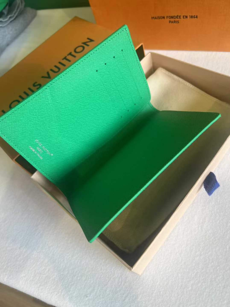 Louis Vuitton Green Passport Holder – Like New | Comes with Box63227862388994112