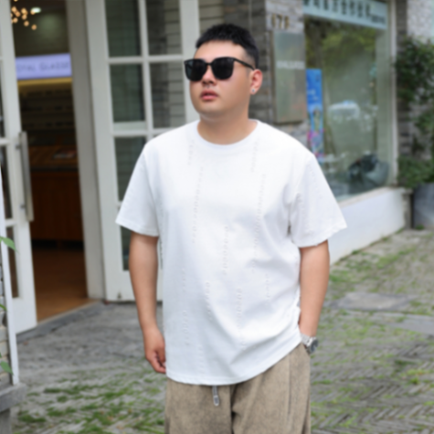 MOAIKA   Fashionable and comfortable loose round   neck short     sleeve summer casual T-shirt         white63499804946179112
