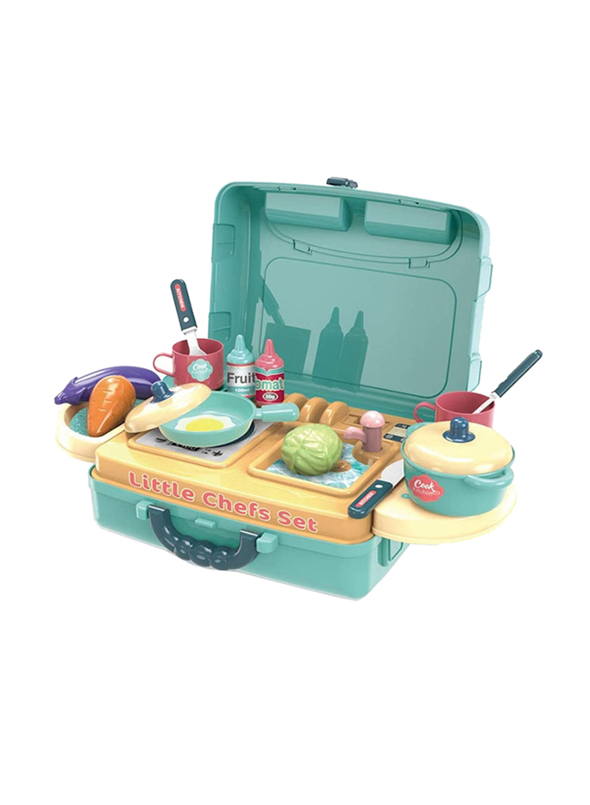 3-In-1 Kitchen Play Set Kids Kitchen Cooking Kitchen Toys with Realistic Pretend Play Toys WCP005763681104419073112