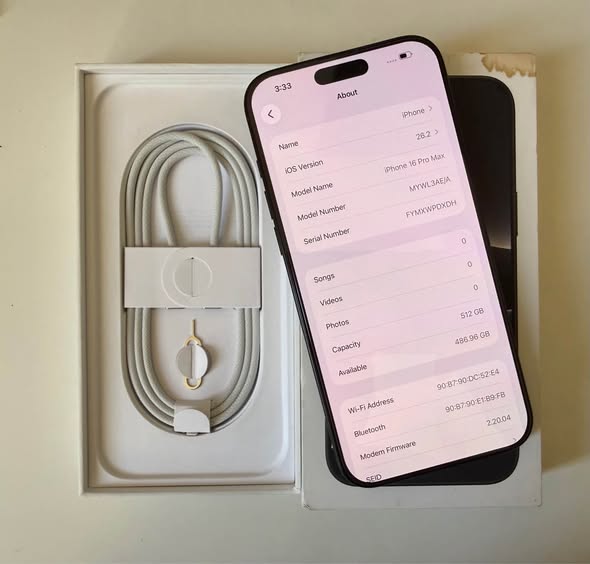 iPhone 16 ProMax 512GB TDRA65092698259458112
