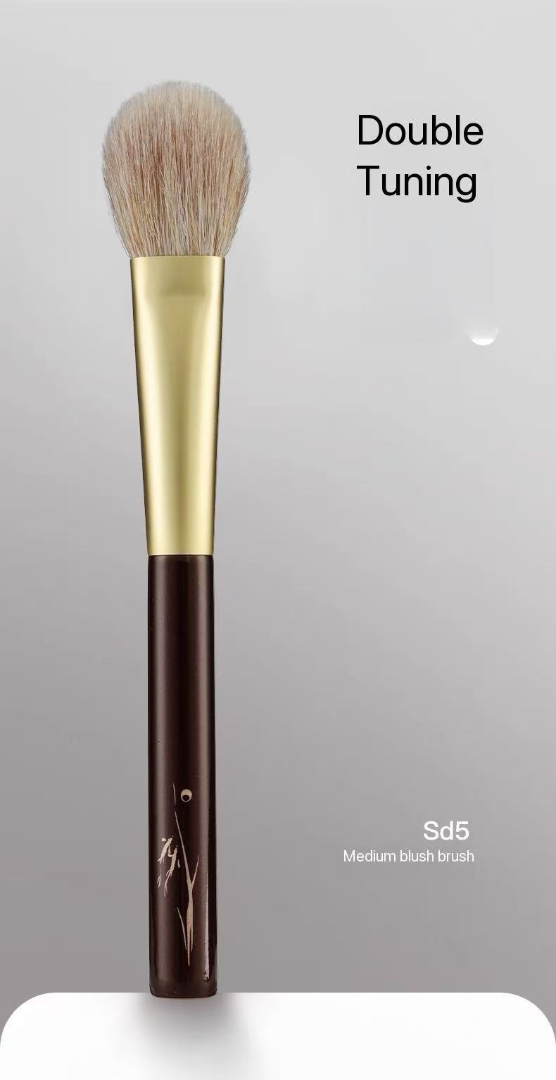 Dual-tone SD5 Blush Brush, Highlighter Brush & Eye Setting Brush (multi sizes: small, medium and large) with fox hair blended with wool632253069071381113