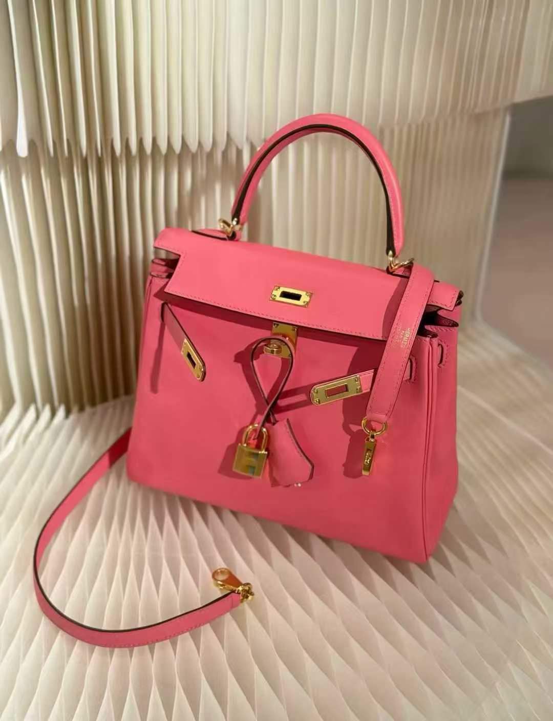 Hermès Kelly 25 – 8W Rose Azalée (New Lipstick Pink)63817238114305111
