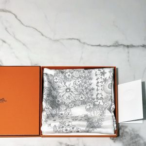 HERMES BRIDES DE GALA EN FLEURS SCARF 90