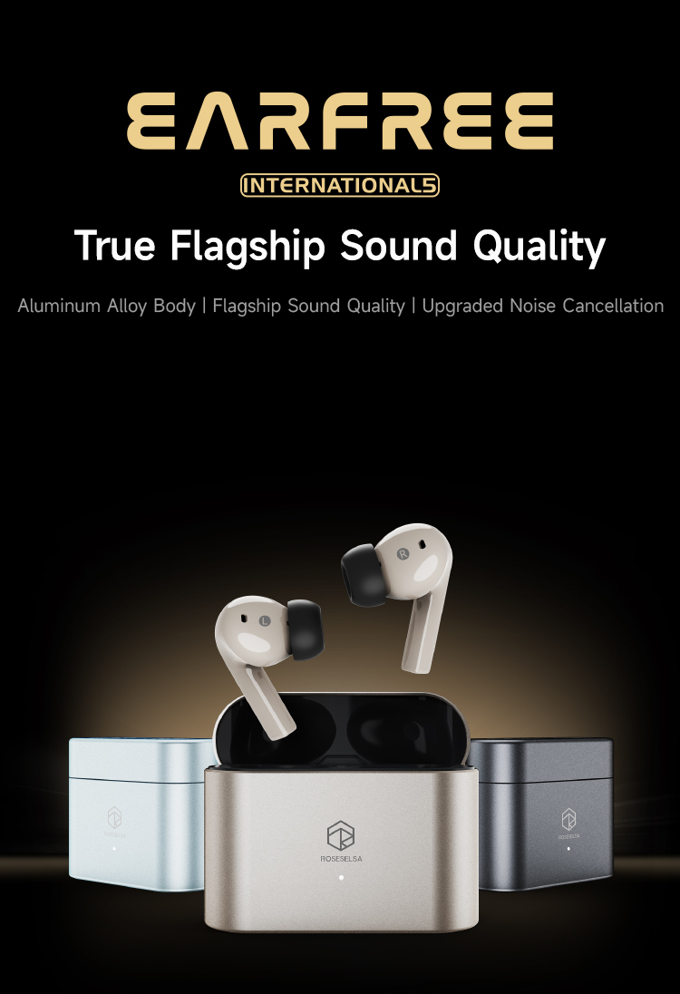 سماعات ROSESELSA EarFree i5 اللاسلكية سماعات رأس بخاصية إلغاء الضوضاء النشطة الهجينة دعم LDAC صوت عالي الجودة سماعات أذن لاسلكية بخاصية إلغاء الضوضاء 48 ديسيبل IPX5 بلوتوث 5.3 وضع الألعاب 54 مللي ثانية (أزرق سماوي بعيد)63615275526659111