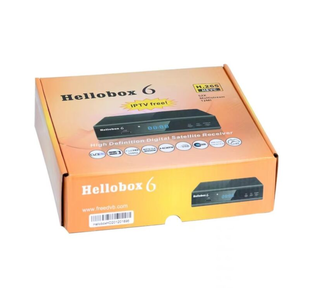 Hellobox 6 Satellite TV Receiver H.265 HEVC DVB-S2/S2X 1080P Multistream/t2mi Satellite TV Decoder63269330405634113