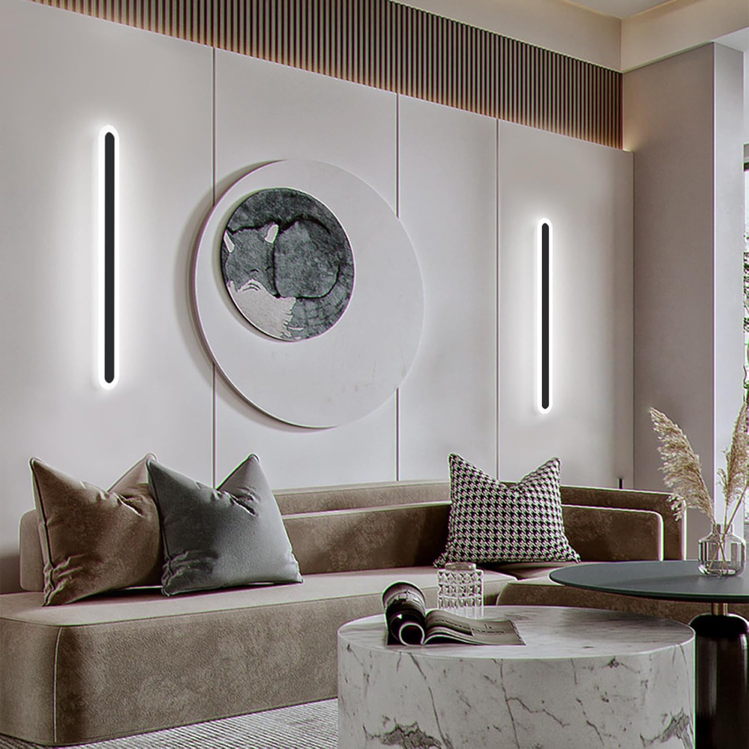 LED Wall Light,Modern Wall Lamp 30W Long Strip Wall Sconce Minimalist Linear Wall Light for Living Room Bedroom Hallway Office Decoration 80cm  SSDJ-002163680801768451110
