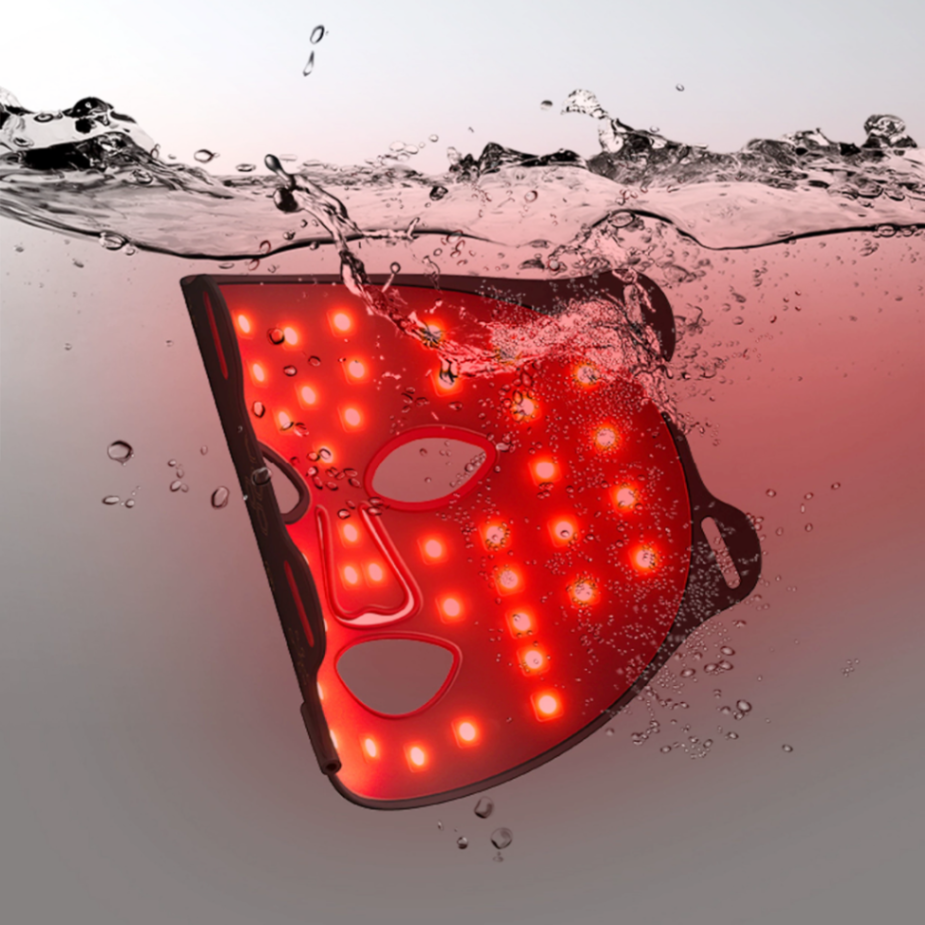 قناع الوجه العلاجي بضوء LED الأحمر - 6 أطوال موجية حمراء/زرقاء/صفراء/أشعة تحت حمراء لتفتيح البشرة، وعلاج حب الشباب والوقاية من التجاعيد - مؤقت قابل للتعديل من 10 إلى 30 دقيقة63081209227907110