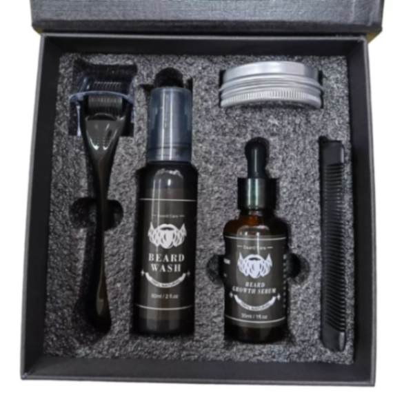 XIKEZAN Luxury Upgraded Beard Kit Barber Care Products Unscented Beard Balm Men Beard Gift Set for Smoothing63267942106242110