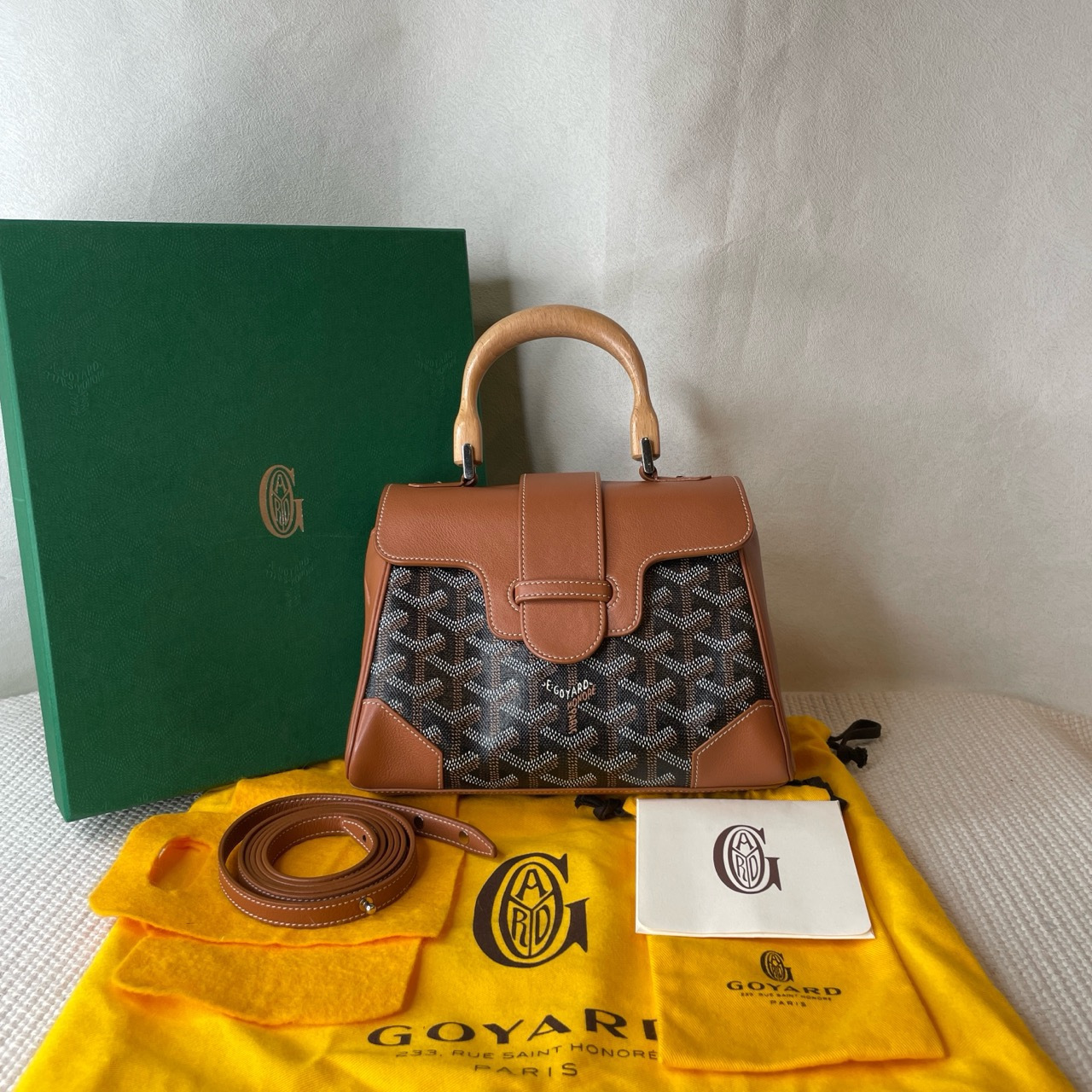 Goyard/高雅德 西贡 mini焦糖色