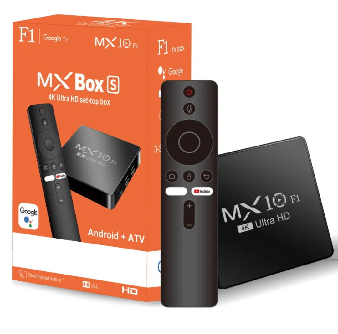MX10 F1 Smart TV Box Allwinner H313 Mali-G31 Wi-Fi 2.4G + BT5 2.4G Android TV Box with 2GB RAM 16GB EMMC Flash63238455196929110