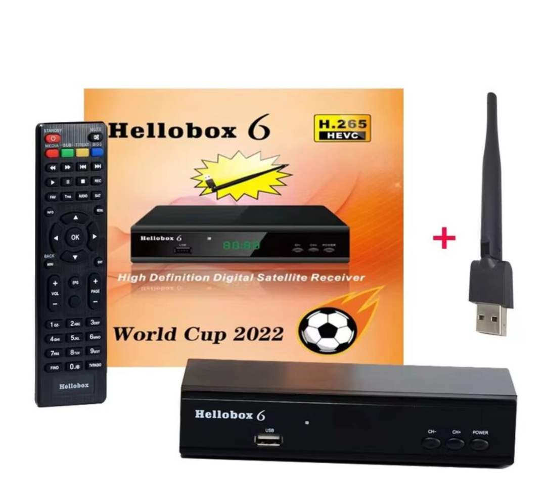 Hellobox 6 Satellite TV Receiver H.265 HEVC DVB-S2/S2X 1080P Multistream/t2mi Satellite TV Decoder63269330405634114