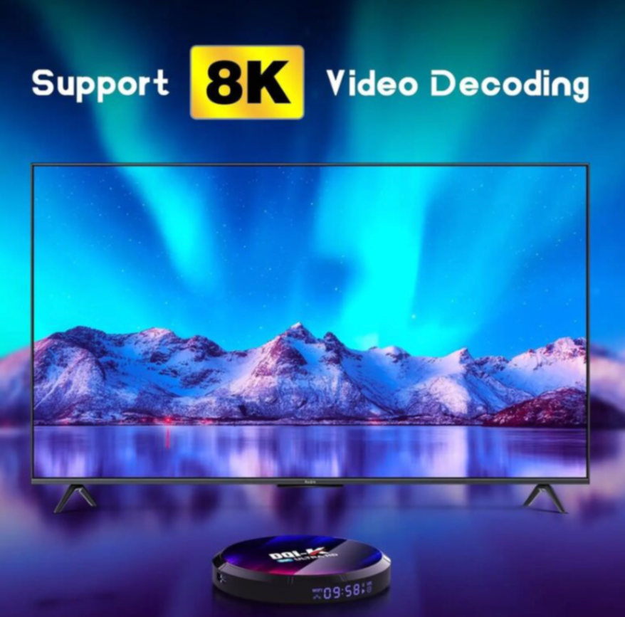 صندوق تلفاز H96MAX بذاكرة 4 جيجابايت و64 جيجابايت، يعمل بنظام أندرويد 13، دعم 8 كيه، معالج رباعي النواة RK3528 64 بت من نوع كورتيكس-A53، بلوتوث 5.0، واي فاي 6، صندوق تلفاز أندرويد63269444706561113