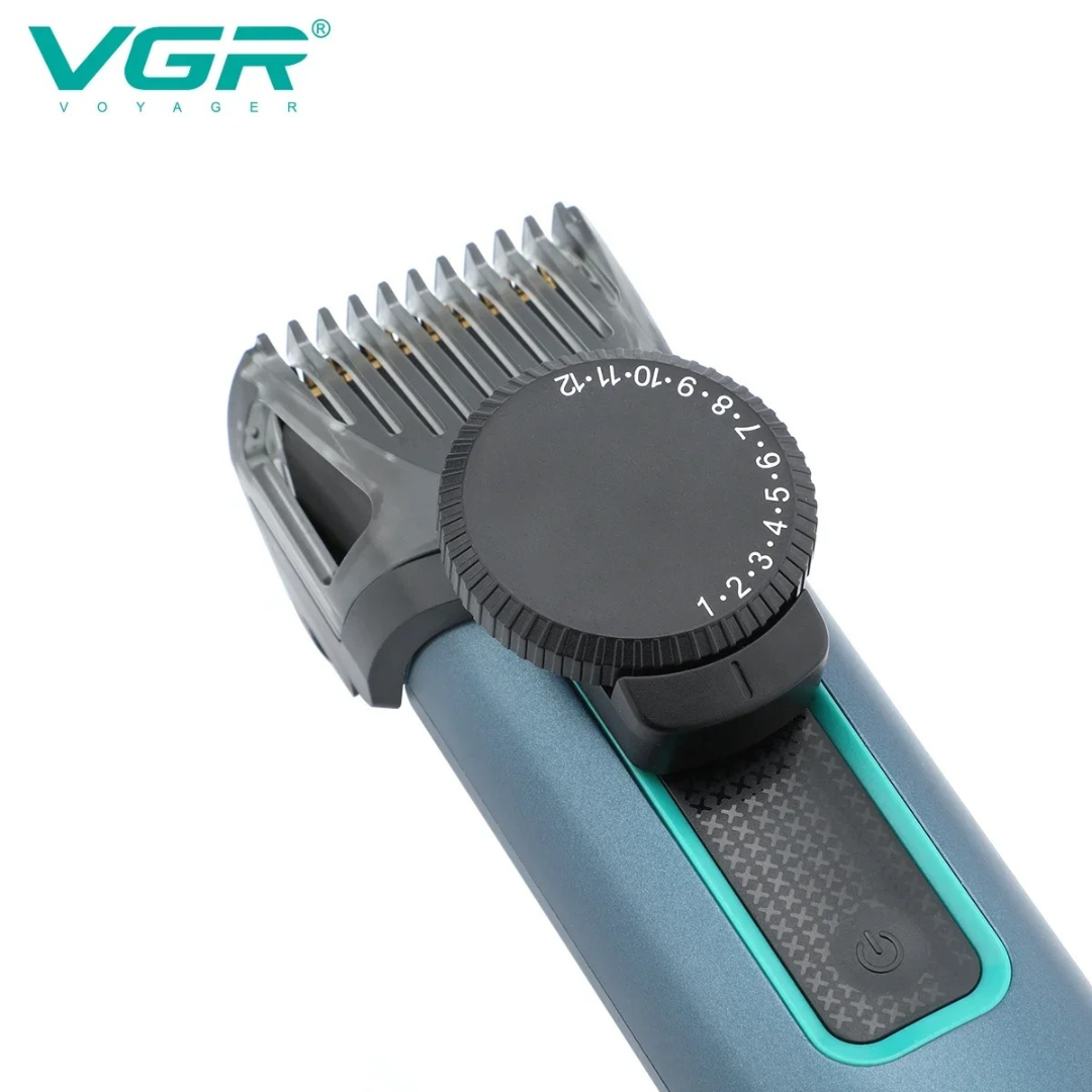 VGR V973 Hair Trimmer Electric Hair Clipper Waterproof Hair Cutting Machine Adjustable Haircut Machine T-Blade Trimmer for Men 63214083503489112