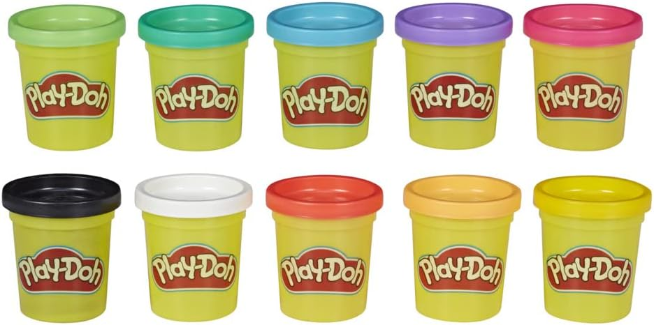 10 Pack Modeling Compound Case of Colors, 2-Ounce Cans, Kids Toys for 2 Years and Up, Arts and Crafts for Kids, Imagination Toys63557528900739111