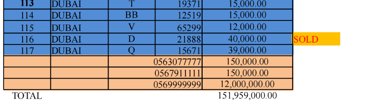 لوحة ترخيص الإمارات63590319049730114