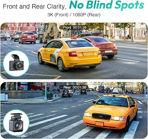 Botslab G500H Pro Dash Cam 3K Front 1080 Rear ADAS Built-in GPS Front 5MP FHD Camera HD Night Vision62884398519555111