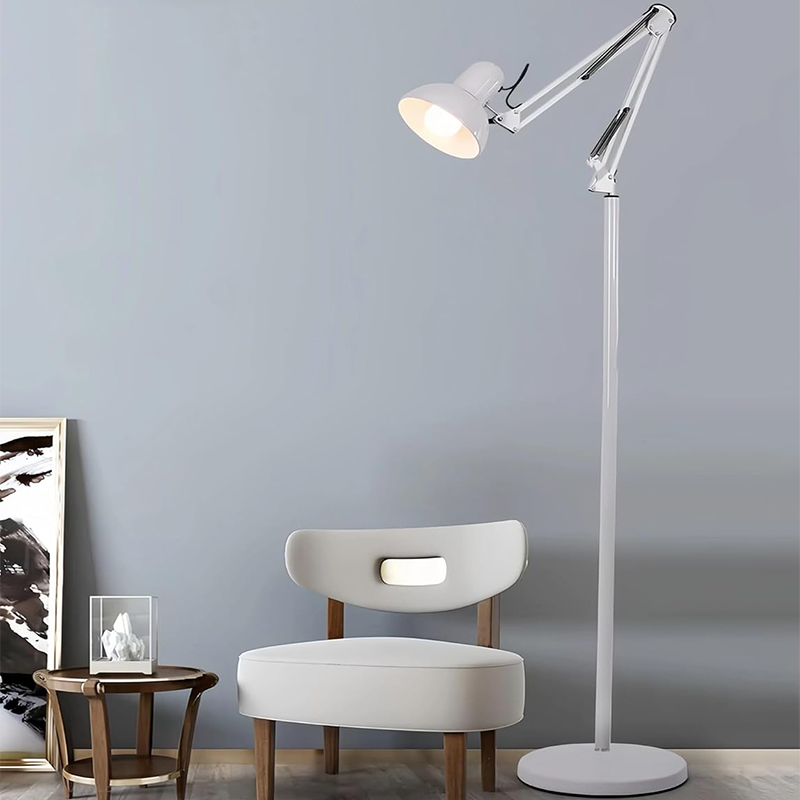 LED Floor Lamp for Living Room Adjustable Long Arm Folding Tall Stand Lights with Bulb Floor Lighting for Bedroom Office Dining Room Song-022/Song-02363681178770817112