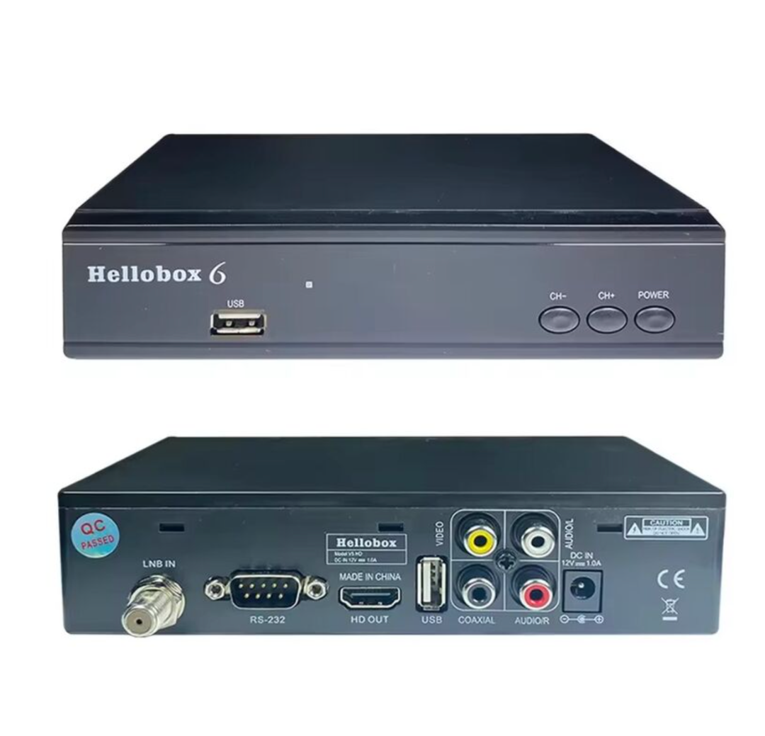 Hellobox 6 Satellite TV Receiver H.265 HEVC DVB-S2/S2X 1080P Multistream/t2mi Satellite TV Decoder63269330405634111