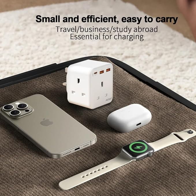 Airbot Air 3B-PD Extension Socket 3250W 3 Outlets Socket Multi Plug Extension Multi Power Adaptor with USB + Type-C PD62885092999170114