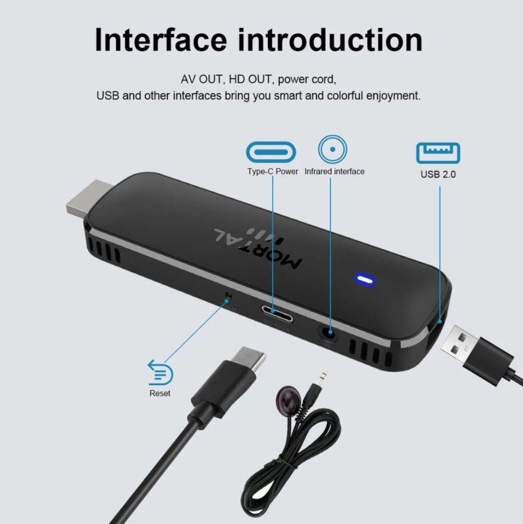 Q8 Android14 Smart TV Stick Mortal Wifi6 AllwinnerH313 Chip Quad core 1000M Lan Bluetooth 5 4K video Chromecast Streaming Media63238324701570112