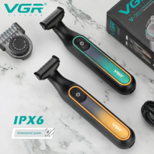 ماكينة حلاقة الشعر VGRV360، ماكينة حلاقة لحية بدون سلك، ماكينة قص شعر احترافية، مقاومة للماء، ماكينة حلاقة رقمية 2 في 1 للرجال63236467756419111