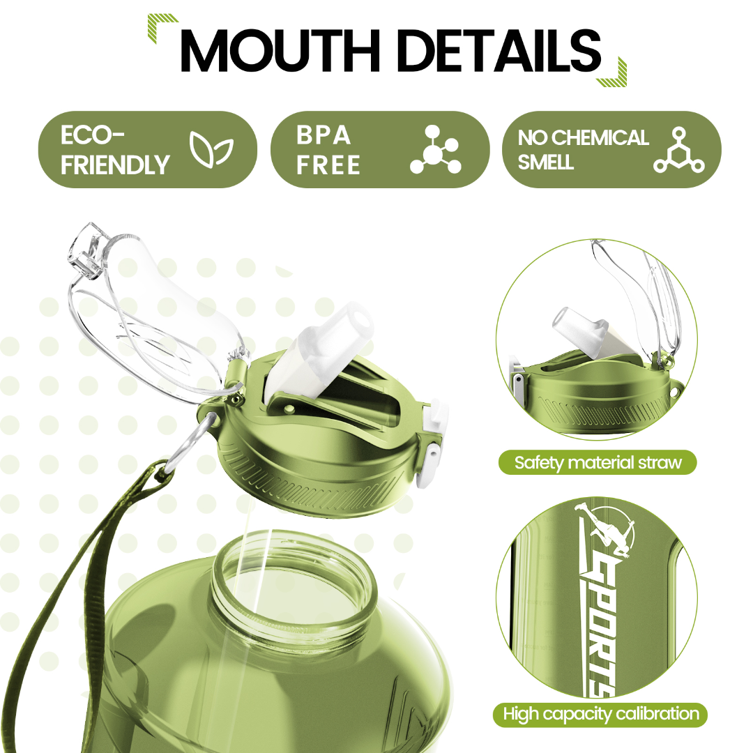 Jumbottle Transparent water jug 2200ml  Green 63226147389571113