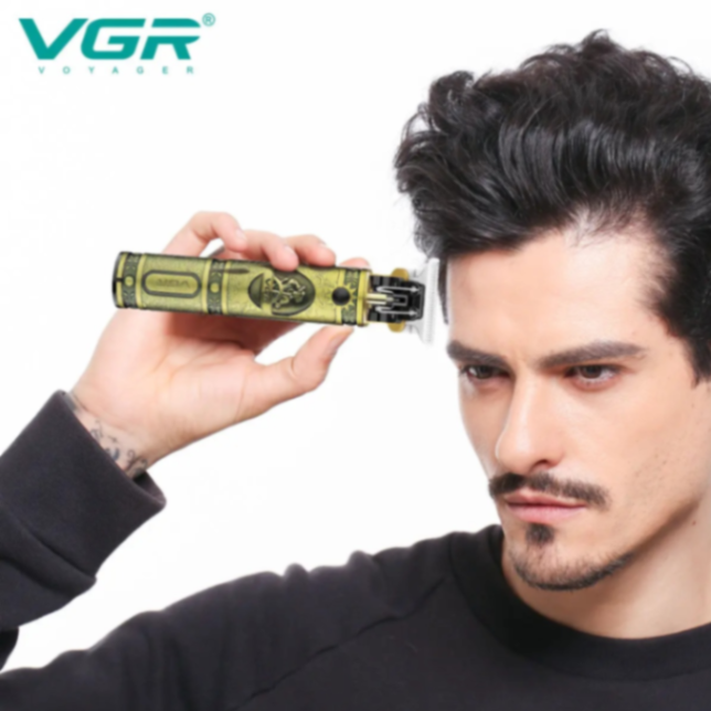 VGR V085 Hair Clipper Professional Rechargeable Personal Care Vintage USB Engraving Scissors T9 Trimmer USB Reduction Barber 63147998381059112