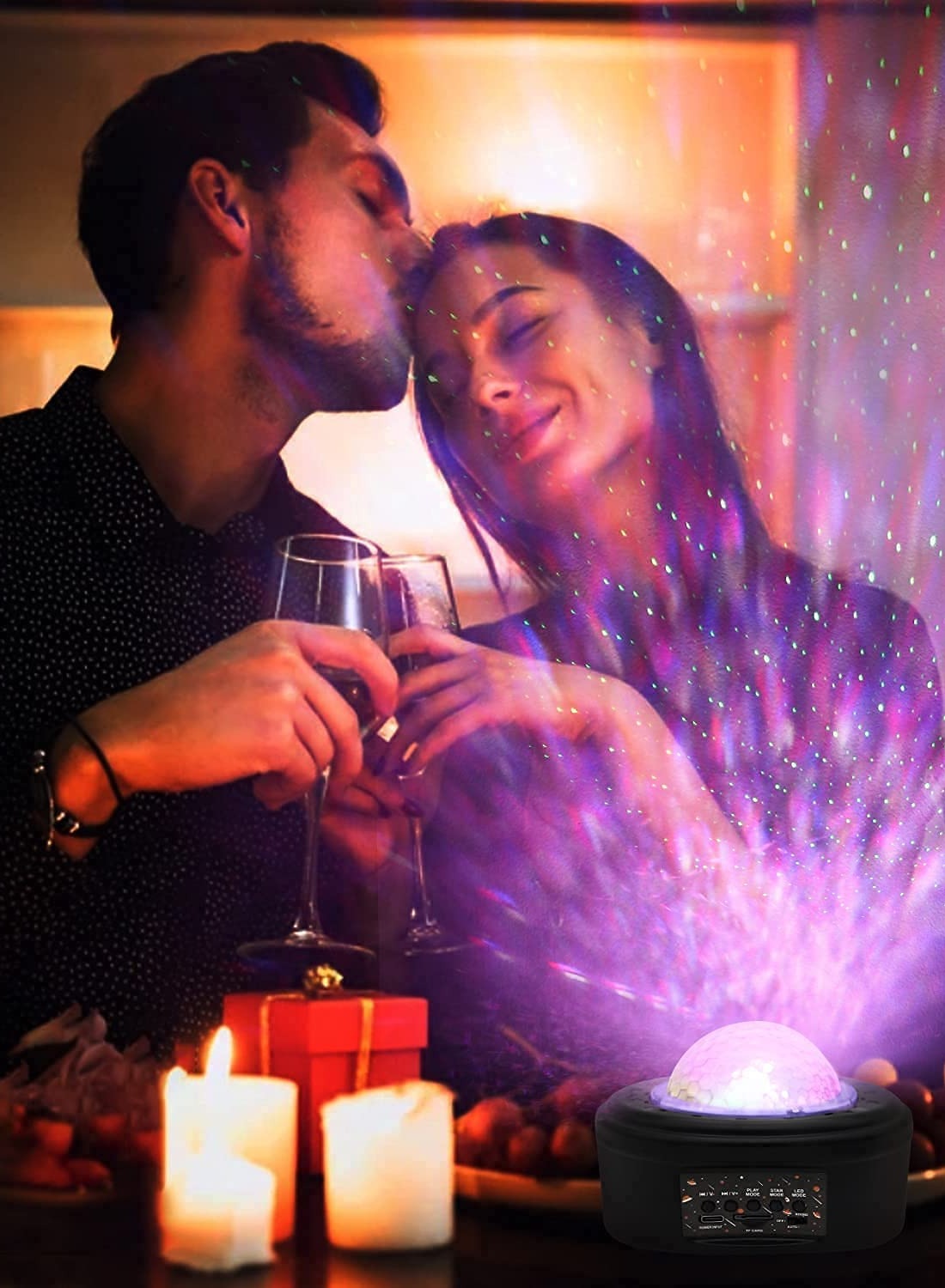 Star Projector Night Light Galaxy Remote Control Bluetooth Music Speaker Rechargeable USB SUM-0078163680820101889113