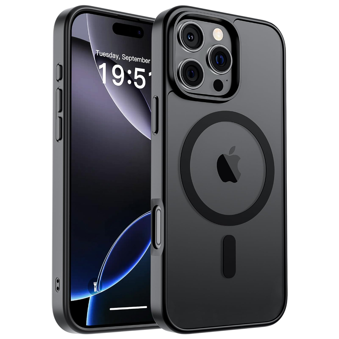 Magnetic for iPhone 16 Pro Max Case (Compatible with MagSafe) (Military Grade Drop Protection) Translucent Matte Shockproof Phone Cover63479877753219110