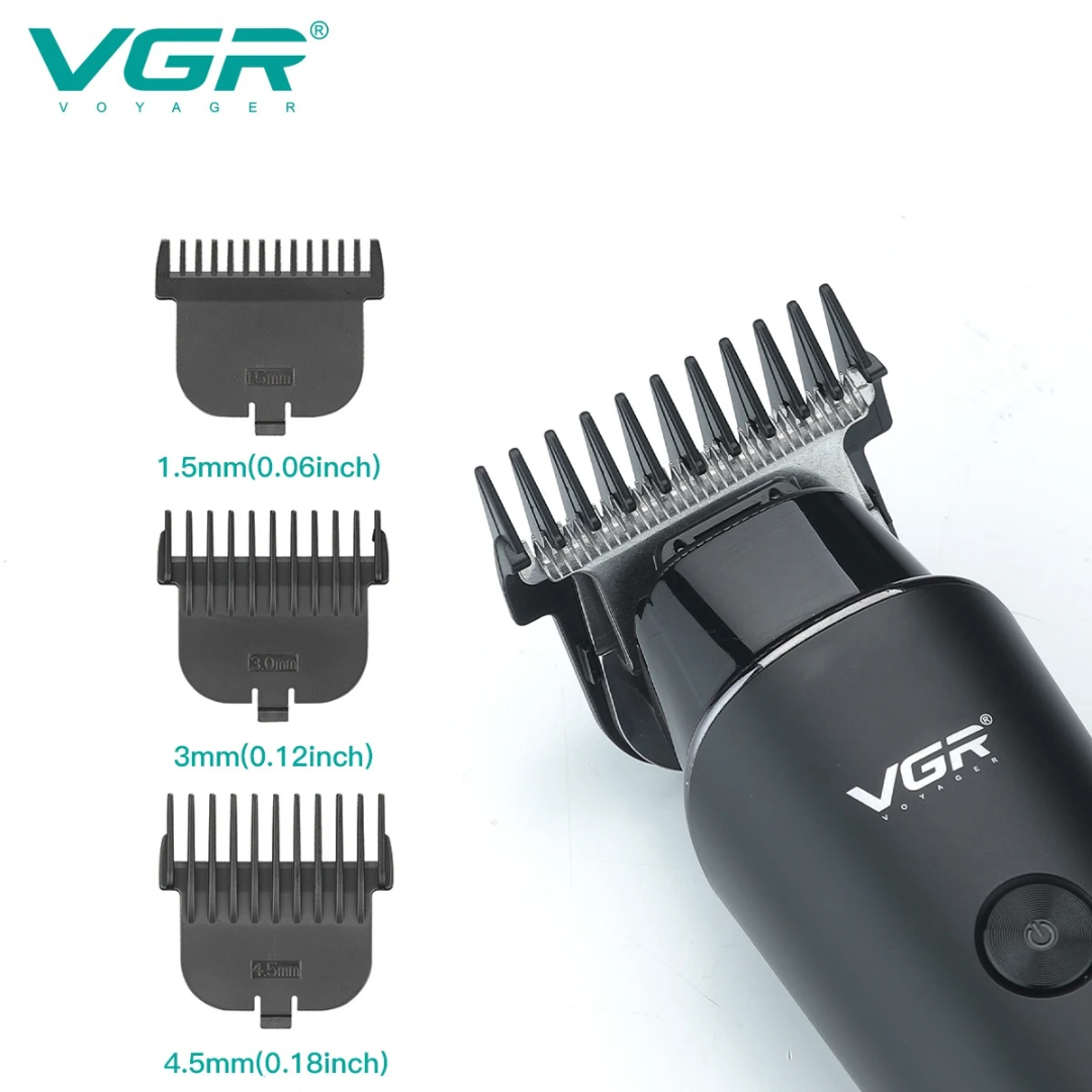 VGR V937 Hair Cutting Machine Professional Hair Clipper Barber Cordless Electric Hair Trimmer Men USB Rechargeable LED Display 63147788535810114