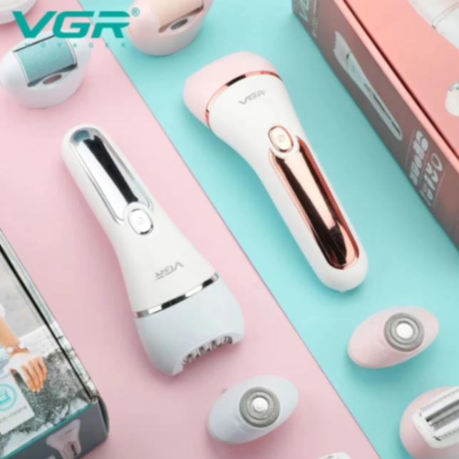 VGR V733 Hair Remover Electric Epilator Hair Removal Tool Shaver LED Epilator 63203642456707114