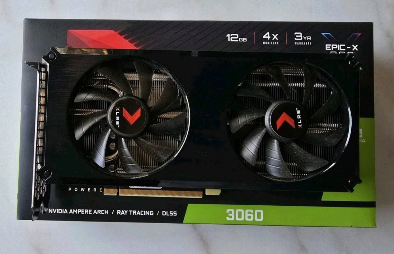 XLR8 PNY Geforce RTX 3060 12GB Graphics Card64646191938050110