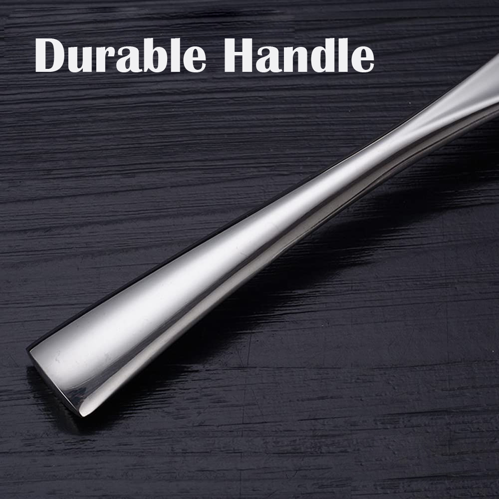 Blythornix Soup Spoon Stainless Steel, Soup Ladles for Serving, Large Cooking Ladles for Sauce Gravy Metal with Long Handle 2 Packs63604461174787111