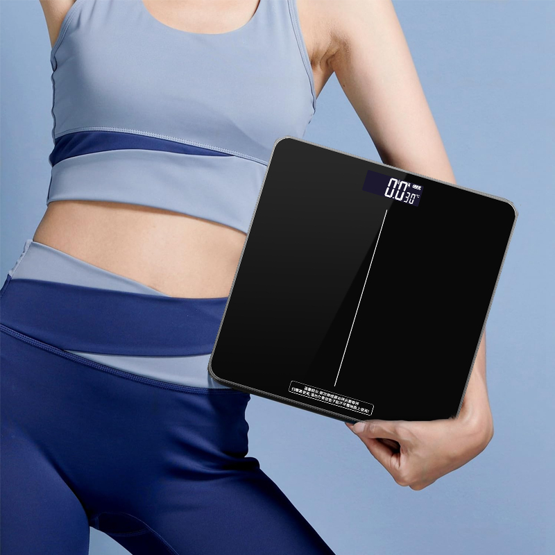 180kg Digital Bathroom Scale for Body Weight Loss Watchers Electri Scales 50g Discrepancy Clear Backlit LCD Display and Step-On Techhology 2*AAA Batteries （Not Included） 6666020763681162556801110