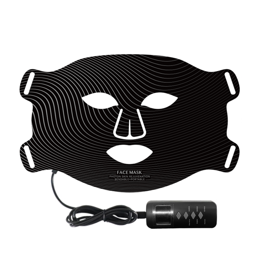 قناع الوجه العلاجي بضوء LED الأحمر - 6 أطوال موجية حمراء/زرقاء/صفراء/أشعة تحت حمراء لتفتيح البشرة، وعلاج حب الشباب والوقاية من التجاعيد - مؤقت قابل للتعديل من 10 إلى 30 دقيقة63081209227907111