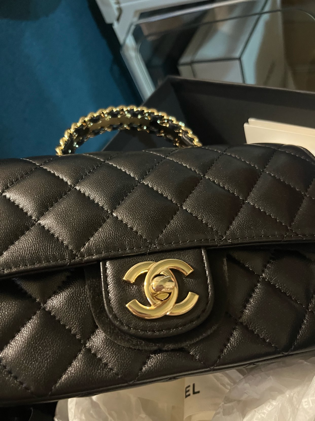 Genuine Leather Chanel-Style Handbag 20cm, Affordable Alternative Version63624073759105112