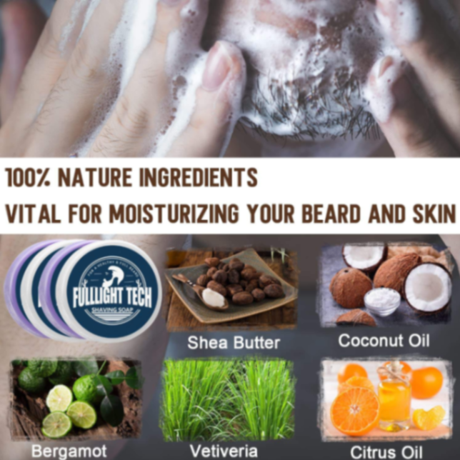 XIKEZAN Best Beard Shaving Kit Healthy Sandalwood Scented Irritation Free Beard Shaving Cream Soap and Brush Set63267888691714113