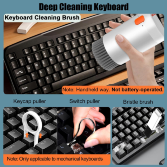 VICHYIE 20 in 1 Multifunctional Cleaner Kit for Electronic Devices, Keyboard Cleaning Brush, Headphones Cleaner Kit for AirPods, Multi-Tool for Cleaning Laptop, Keyboard, Earbuds, Camera, Cellphones63557010194563112