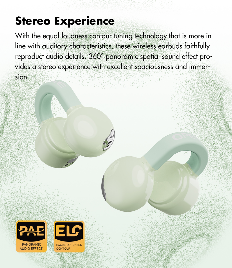 ROSESELSA OpenFree Open Ear Wireless Earbuds LDAC LDHC HiFi Sound Bluetooth 5.4 Earphones 52H Battery LC3 Game Mode 20ms（White）63615254591747111