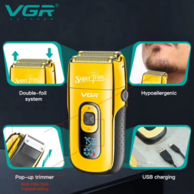 VGR V332 Electric Razor Electric Shaver Rechargeable Shaving Machine for Men Shaver Beard Razor Beard Trimmer Hair Trimmer 63203595556225111