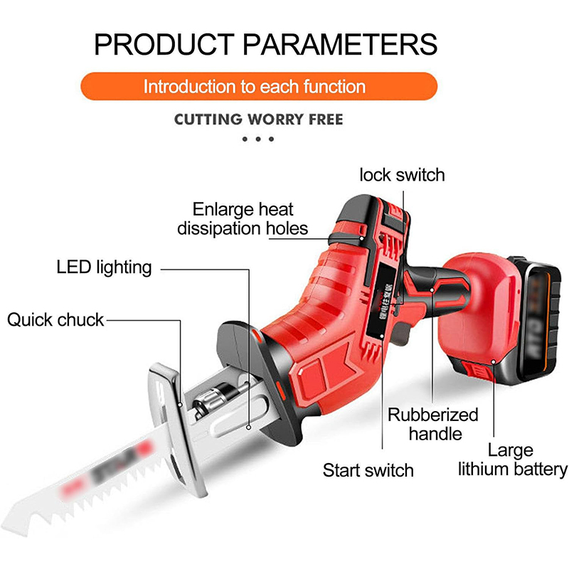 Bone Saw Cordless Professional Butcher Reciprocating Saw Bone Saw for Commercial and Home Use 6666020063681073827587114