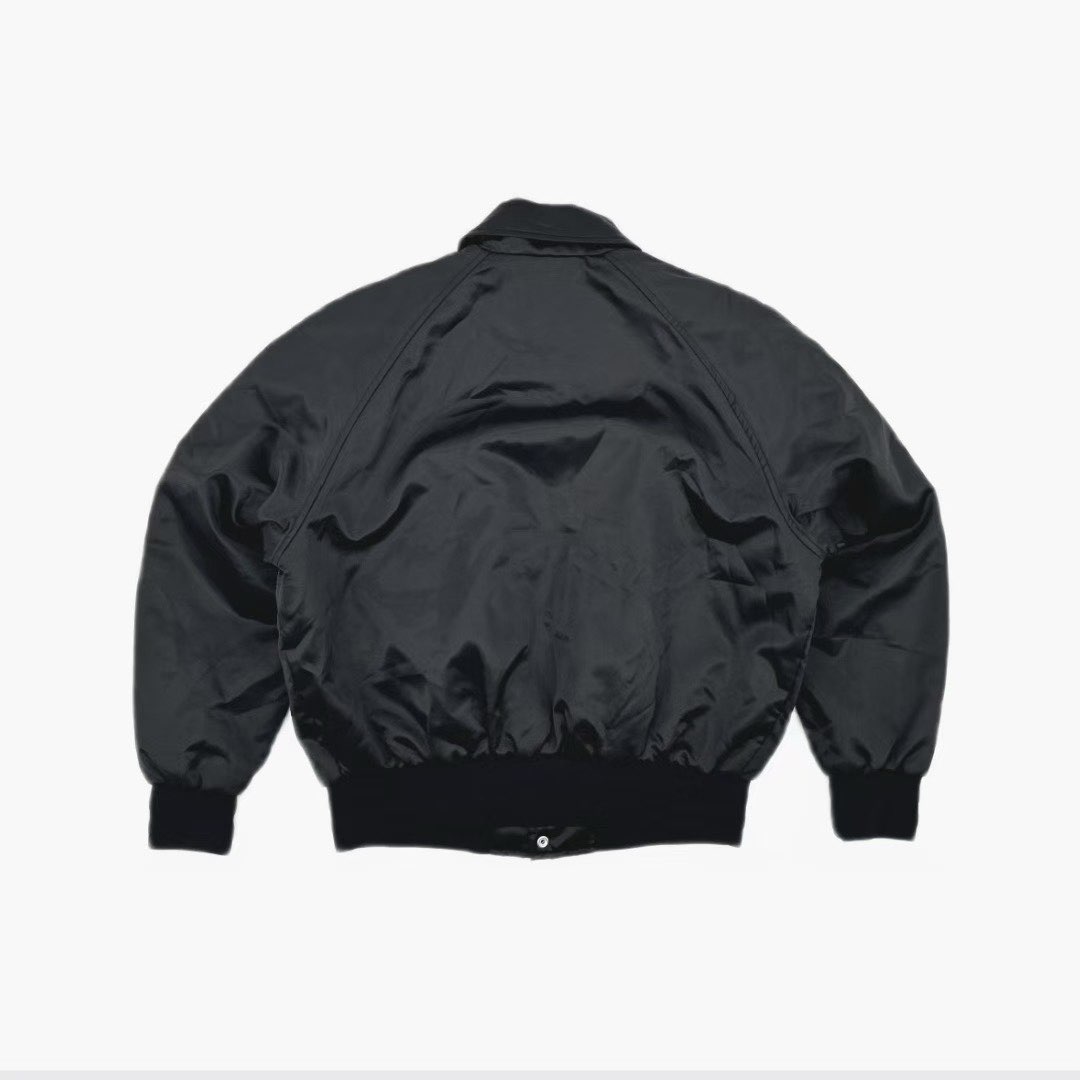 Acne Studios 胸口卡通笑脸刺绣飞行员夹克63692365101187111