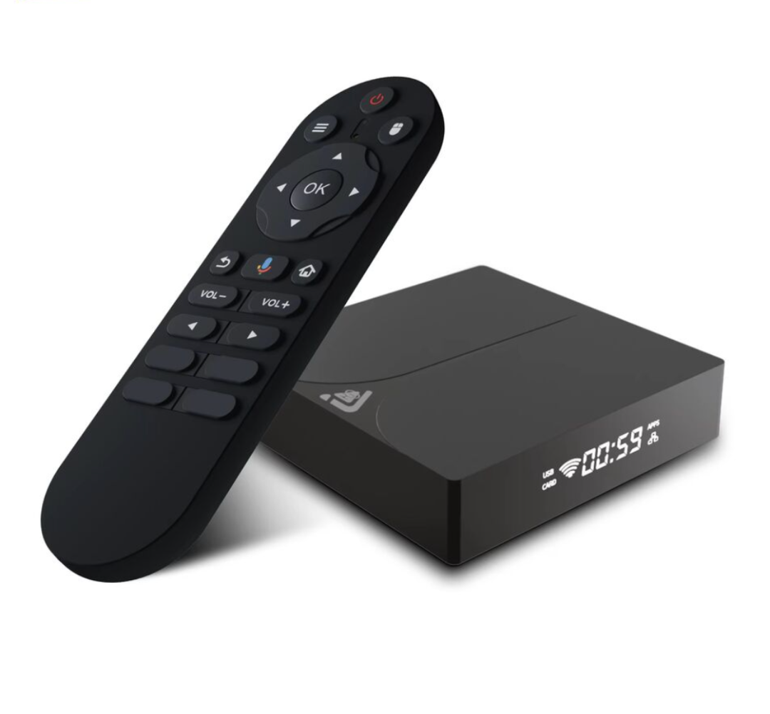 جهاز تلفاز ذكي C8 Amlogic S905d2 بسعة 16 جيجابايت، جهاز استقبال تلفزيوني يعمل بنظام أندرويد 14، مع جهاز تحكم عن بعد بخاصية البلوتوث والصوت، بشاشة عرض رقمية، جهاز أندرويد بوكس63234649060483110