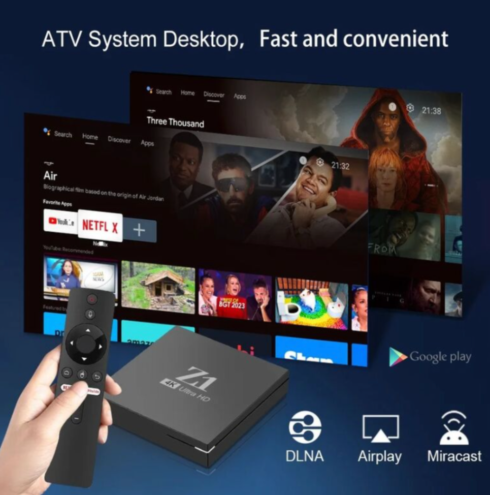Z1 Smart TV BOX Allwinner H313 ATV Android 10 TV Box With TV Apps BT5.0 Dual Wifi 100 Lan 8K 4K Video Control 3D Set63269514134659114