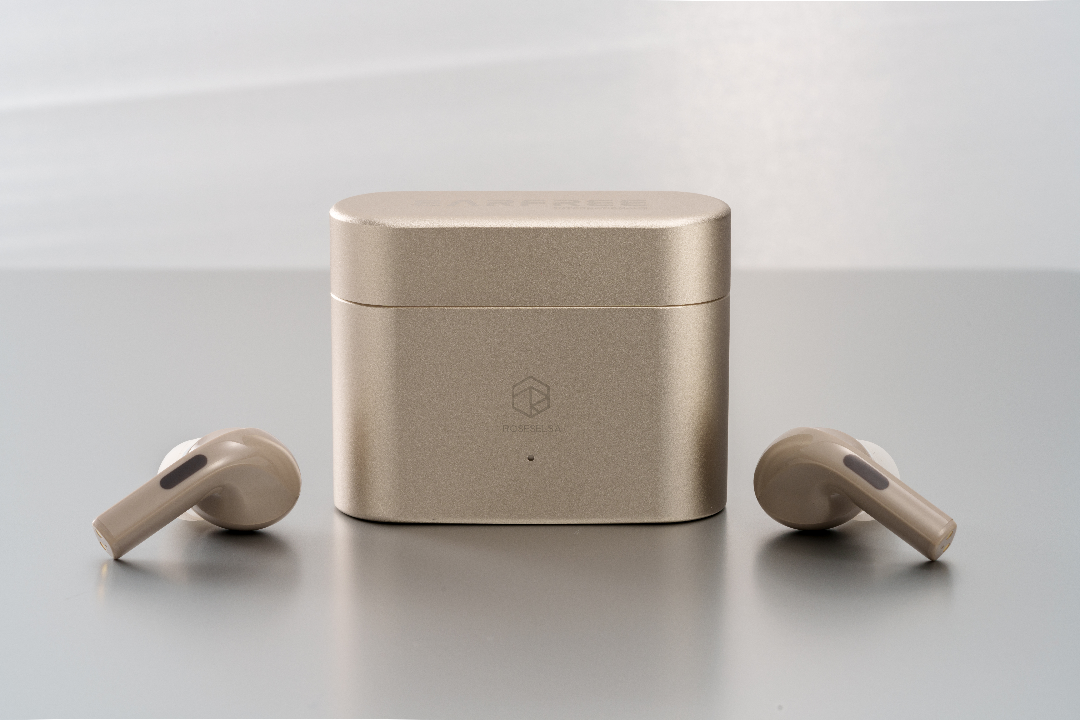 ROSESELSA EarFree i5 Wireless Earbuds Hybrid Active Noise Cancellation Headphones LDAC HiFi Sound Wireless Earphones 48dB ANC IPX5 Bluetooth 5.3 Game Mode 54ms（Champagne Gold）63615273554306110