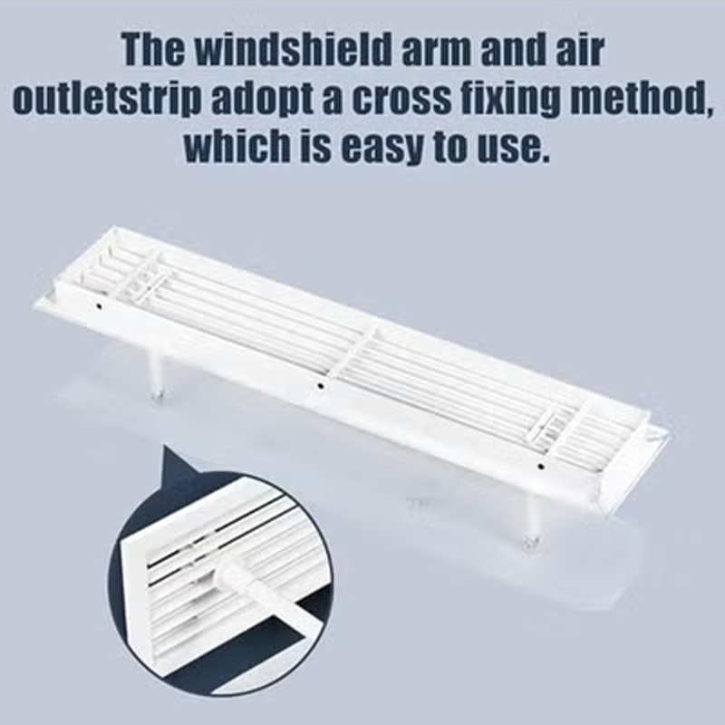 Central Air Conditioner Deflector Adjustable Punch-free Anti Direct Blowing Outlet Air Baffle Windshield WR-5663680517019523114