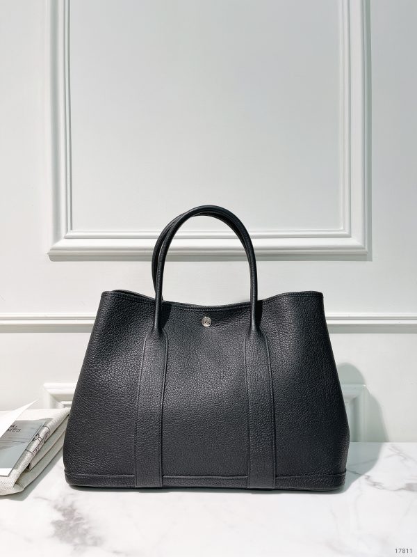 HERMES GARDEN PARTY 36, Noir/Silver